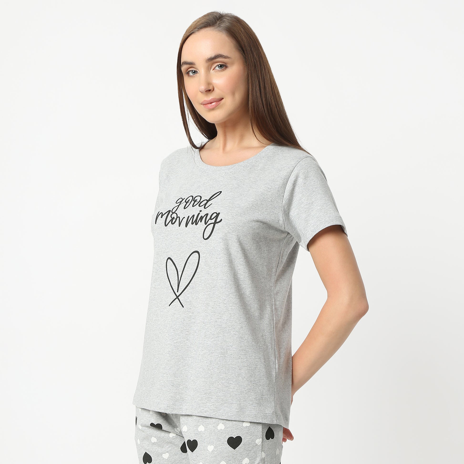 Regular Fit Solid Crew Neck Regular Length T-Shirt