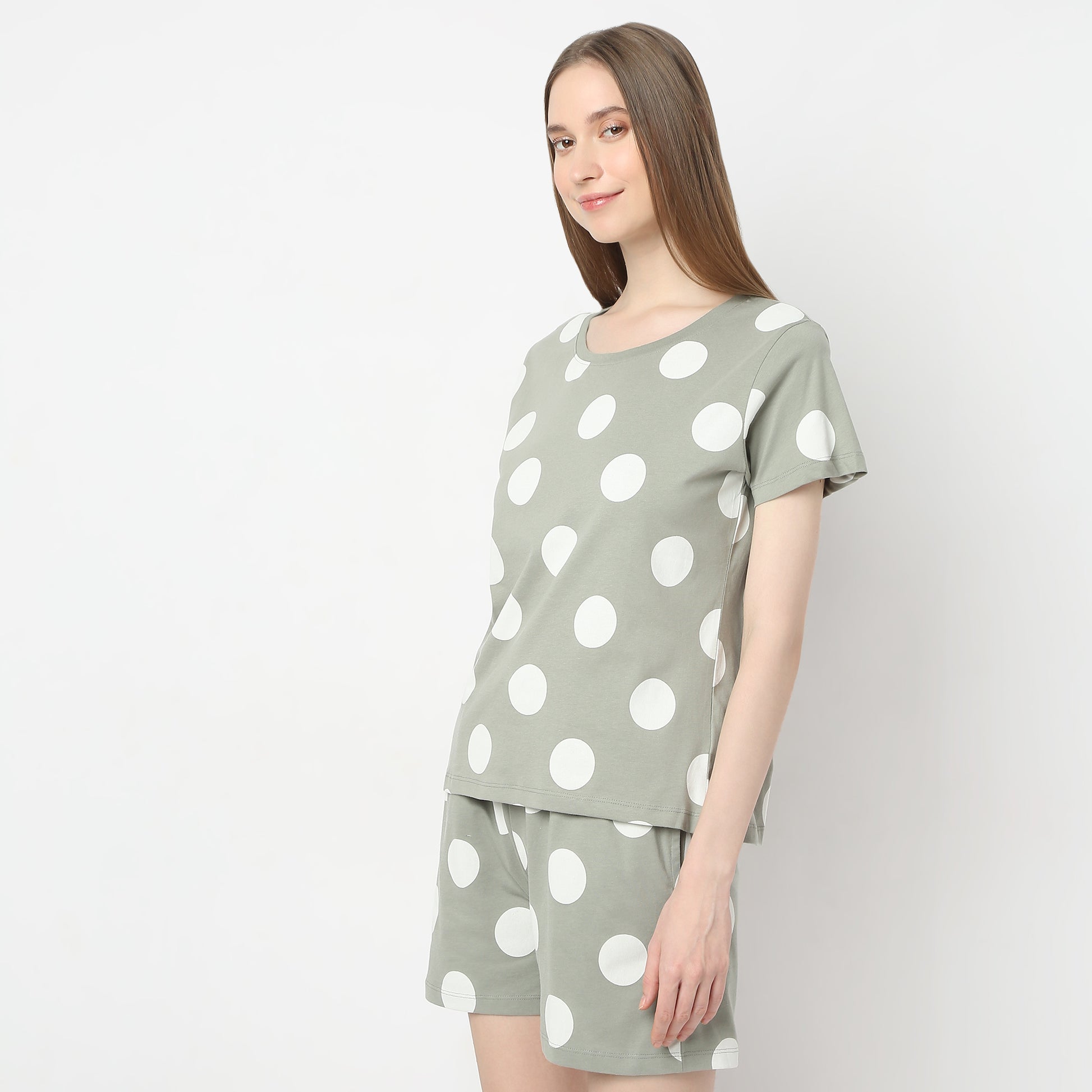 Regular Fit Polka Dot T-Shirt