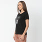 Regular Fit Animal Print Crew Neck Regular Length T-Shirt