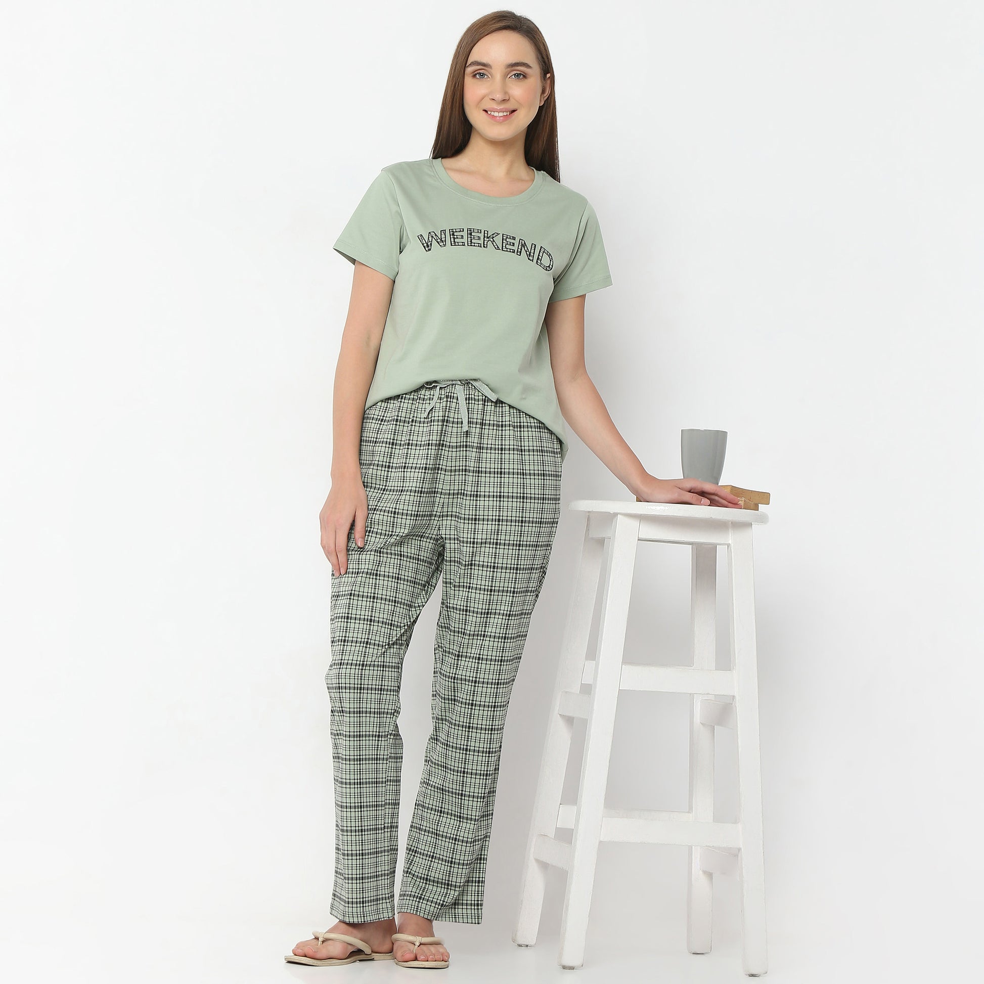 Regular Fit Printed Round Neck Regular Length T-Shirt