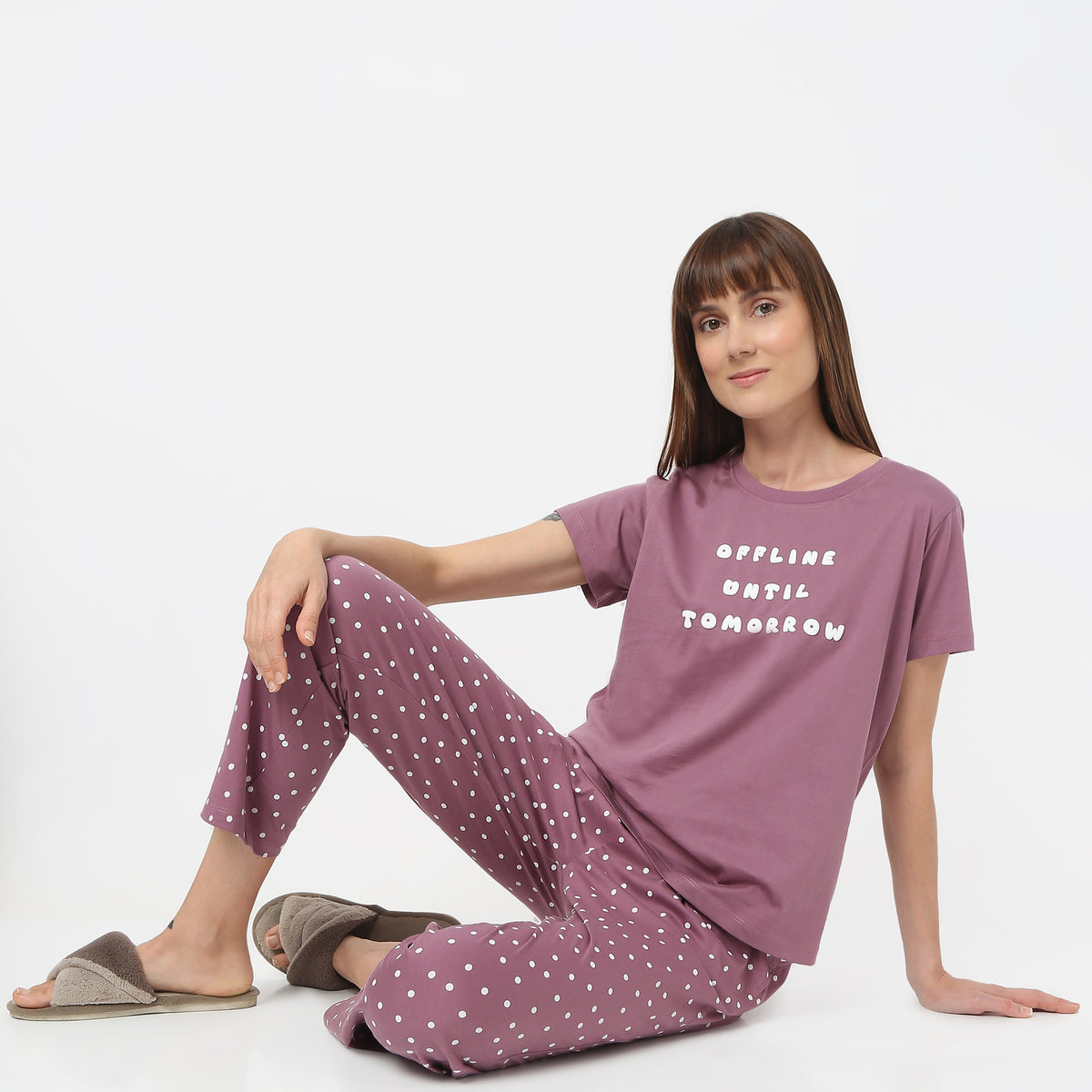Regular Fit Printed Round Neck T-Shirt