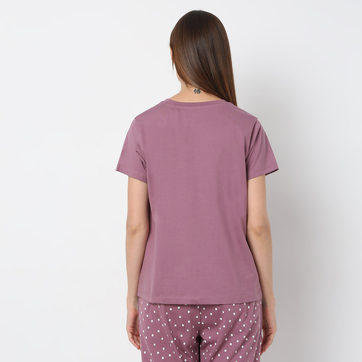 Regular Fit Printed Round Neck T-Shirt