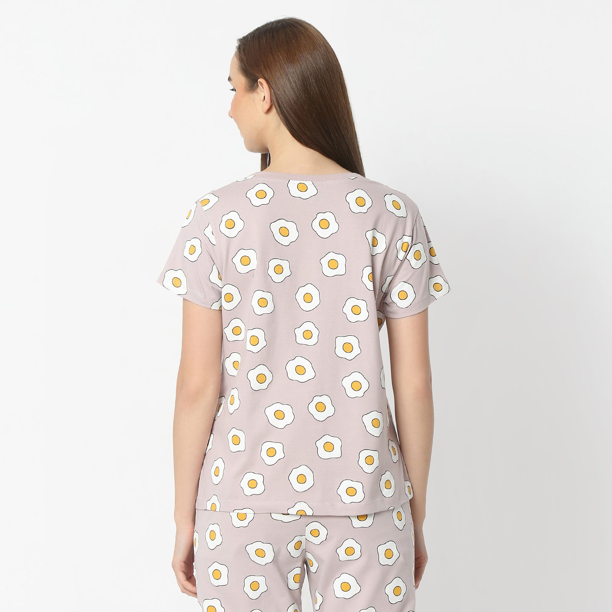 Regular Fit Printed Round Neck Regular Length T-Shirt