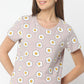 Regular Fit Printed Round Neck Regular Length T-Shirt