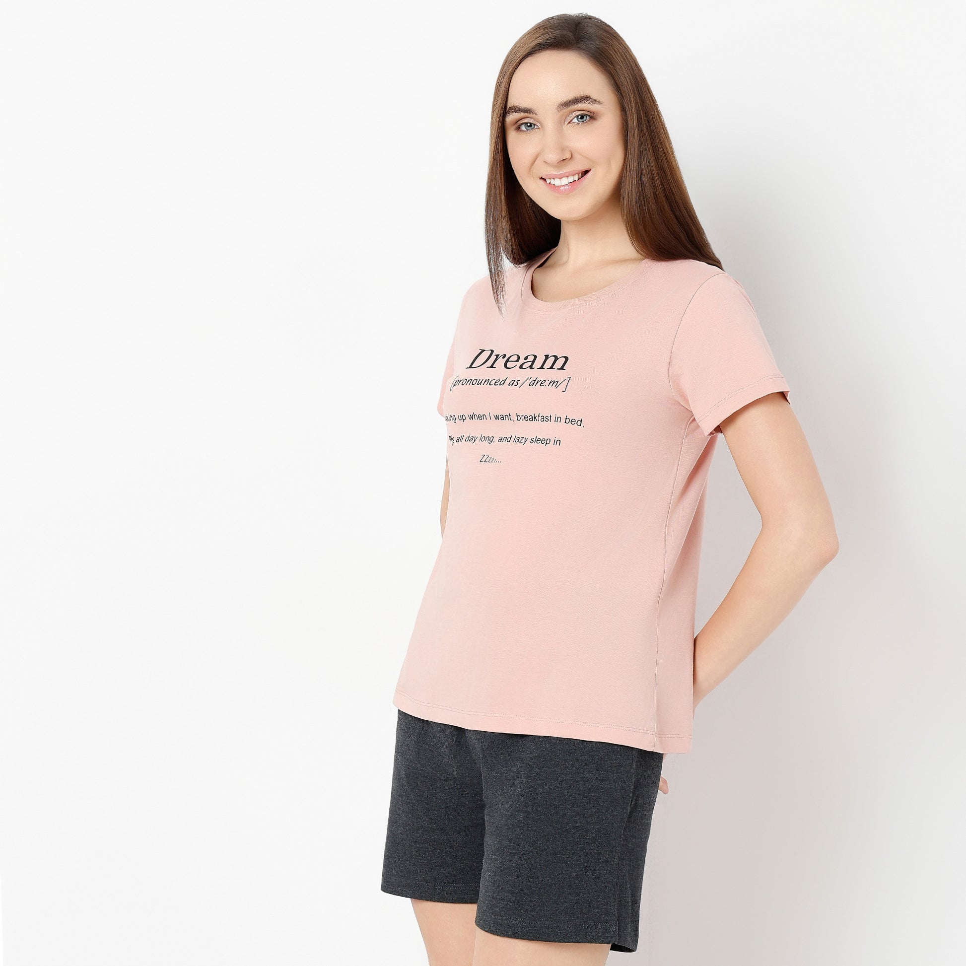 Regular Fit Printed Round Neck T-Shirt