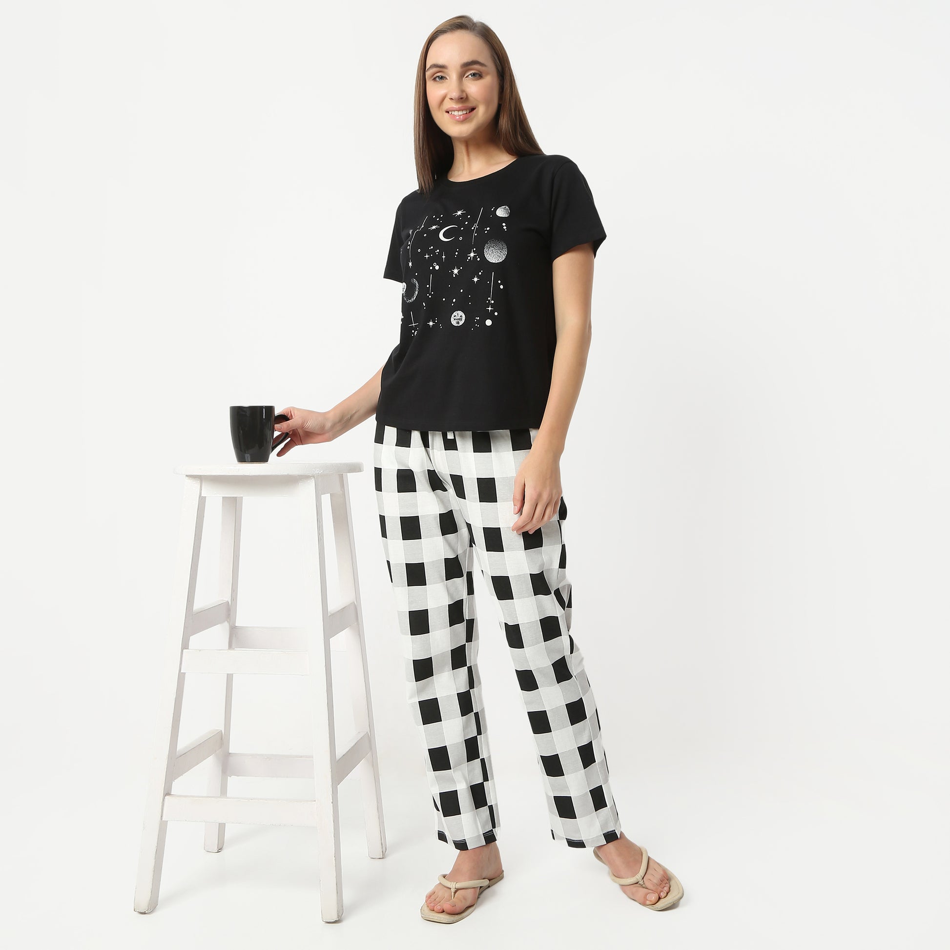 Regular Fit Printed Round Neck Regular Length T-Shirt