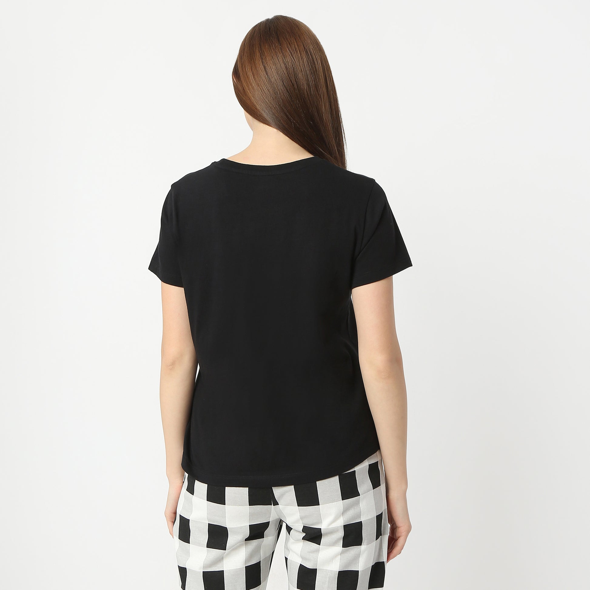 Regular Fit Printed Round Neck Regular Length T-Shirt