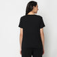 Knitted Solid Lounge T-Shirt