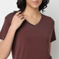 Knitted Solid Lounge T-Shirt