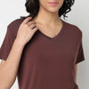 Knitted Solid Lounge T-Shirt