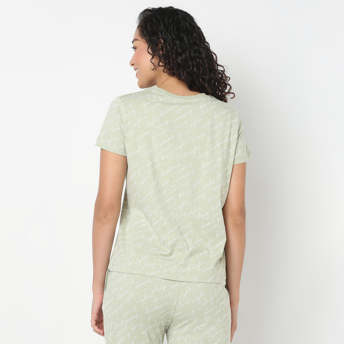 Loungewear Text Print T-shirt