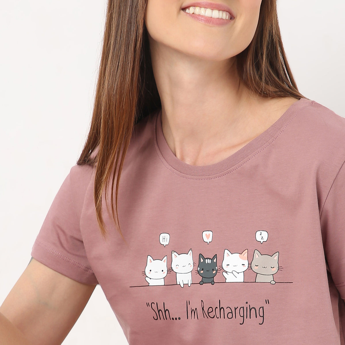 Regular Fit Printed Crew Neck T-Shirt