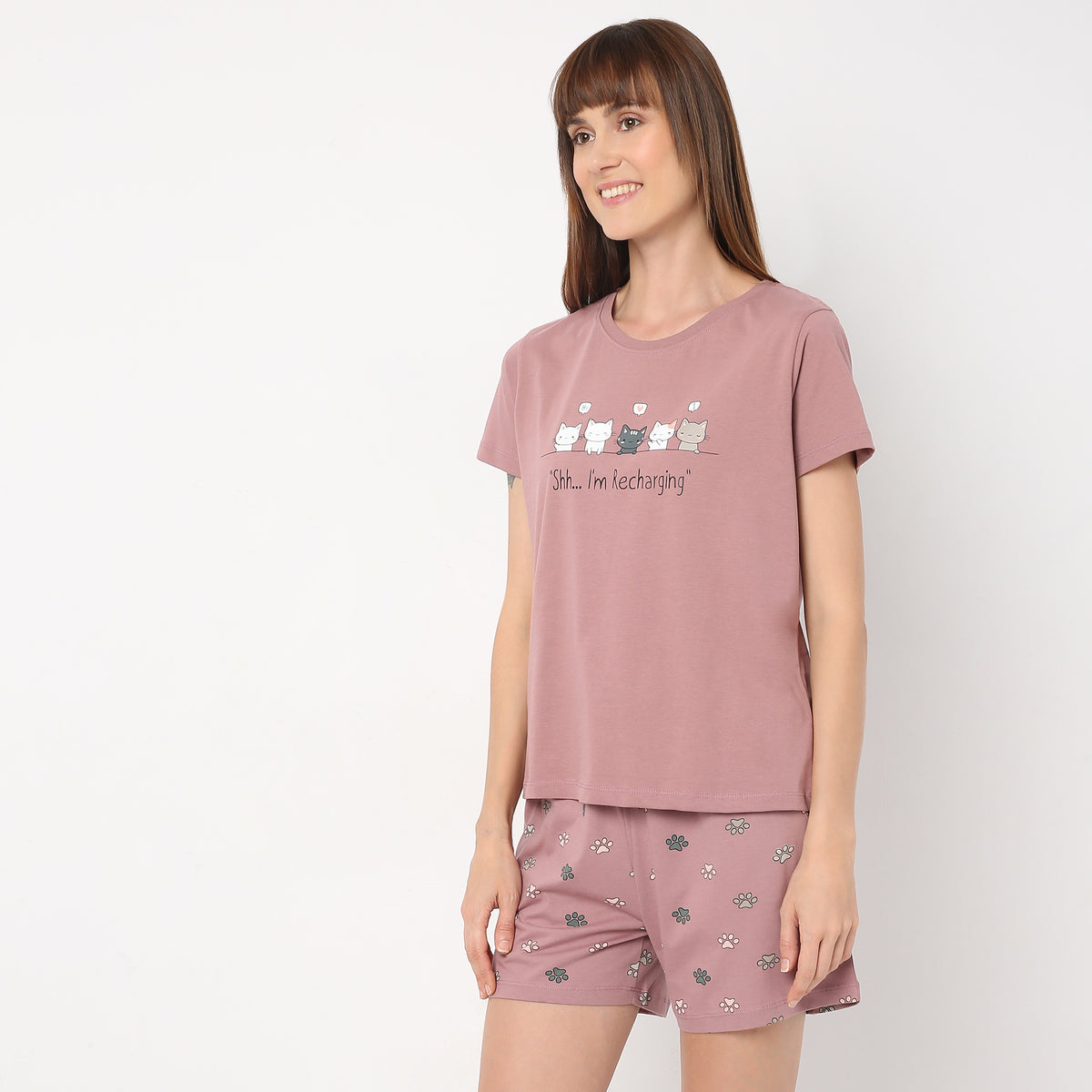 Regular Fit Printed Crew Neck T-Shirt