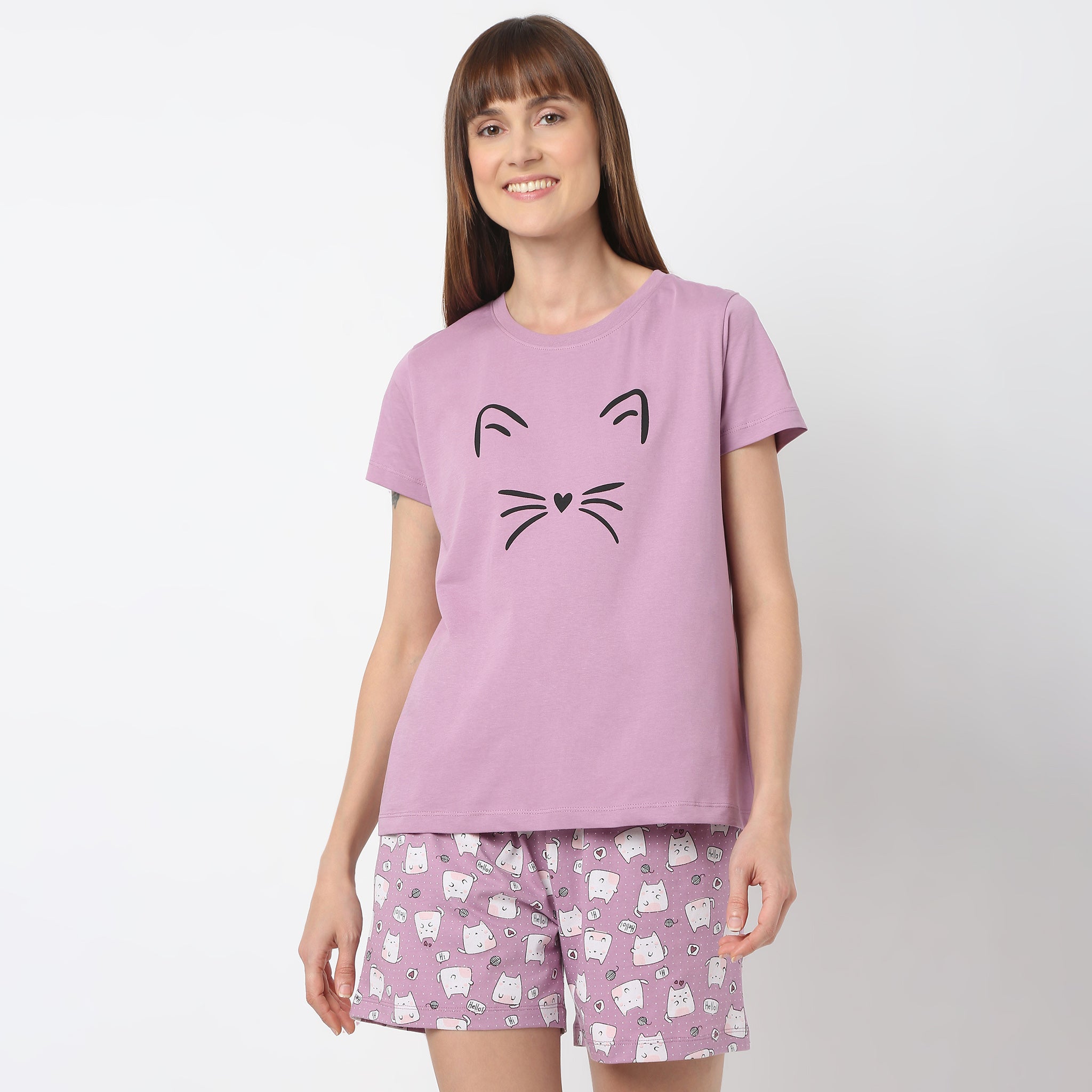 Regular Fit Printed Crew Neck T-Shirt