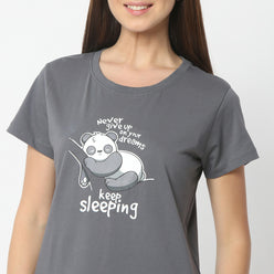 Regular Fit Printed Crew Neck Regular Length T-Shirt