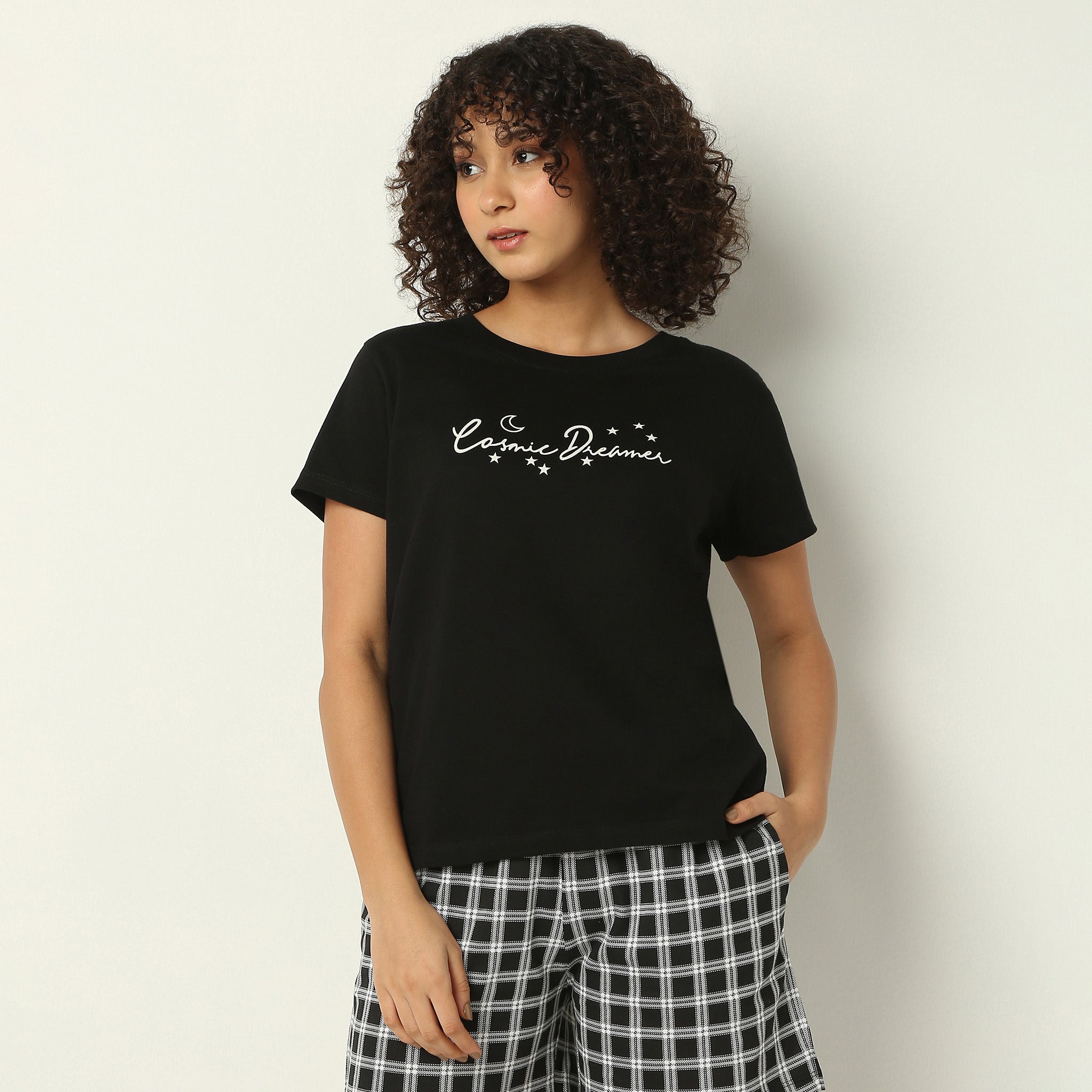 Regular Fit Printed Crew Neck T-Shirt