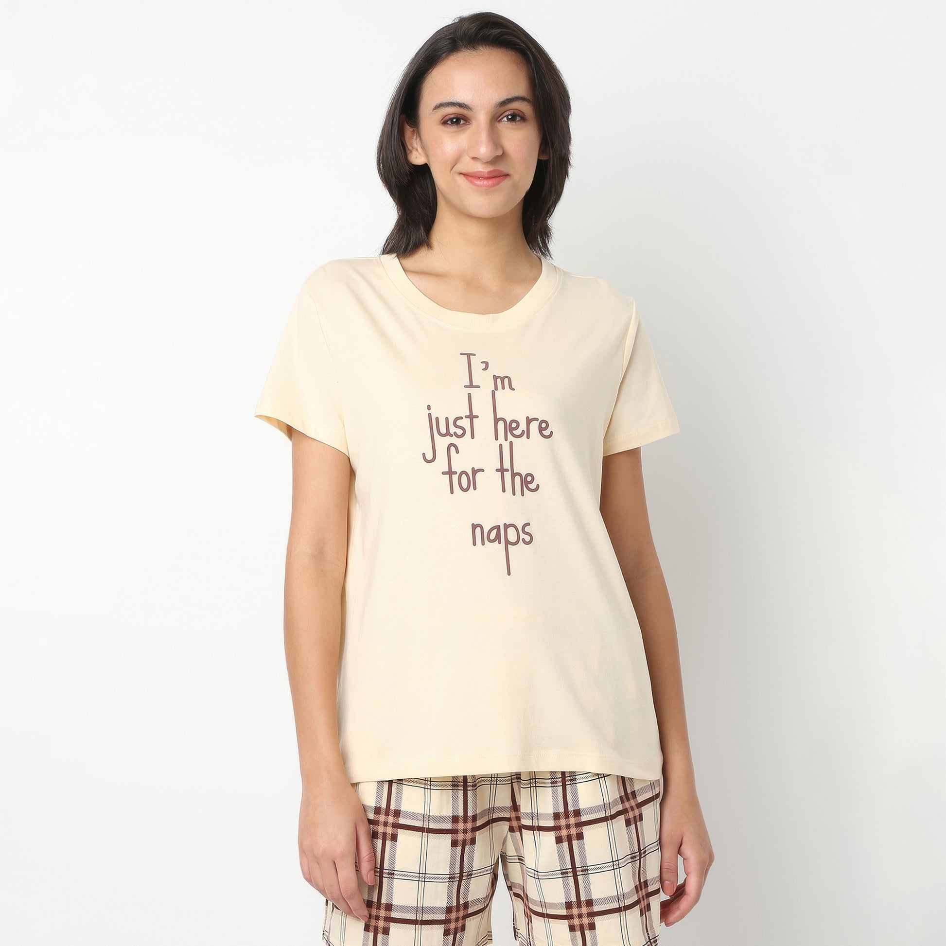 Regular Fit Printed Crew Neck T-Shirt