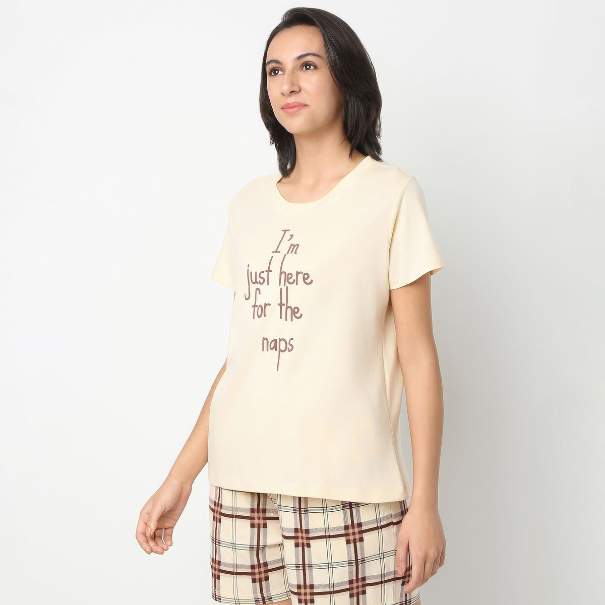 Regular Fit Printed Crew Neck T-Shirt