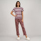 Cotton Striped Lounge T-Shirt