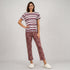 Cotton Striped Lounge T-Shirt