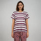 Cotton Striped Lounge T-Shirt
