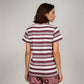 Cotton Striped Lounge T-Shirt