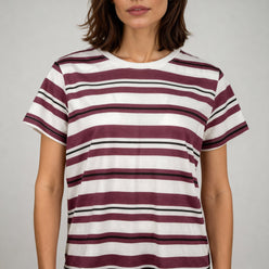 Cotton Striped Lounge T-Shirt