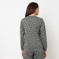 Printed Cotton Full Sleeve Lounge Sweatshirt 