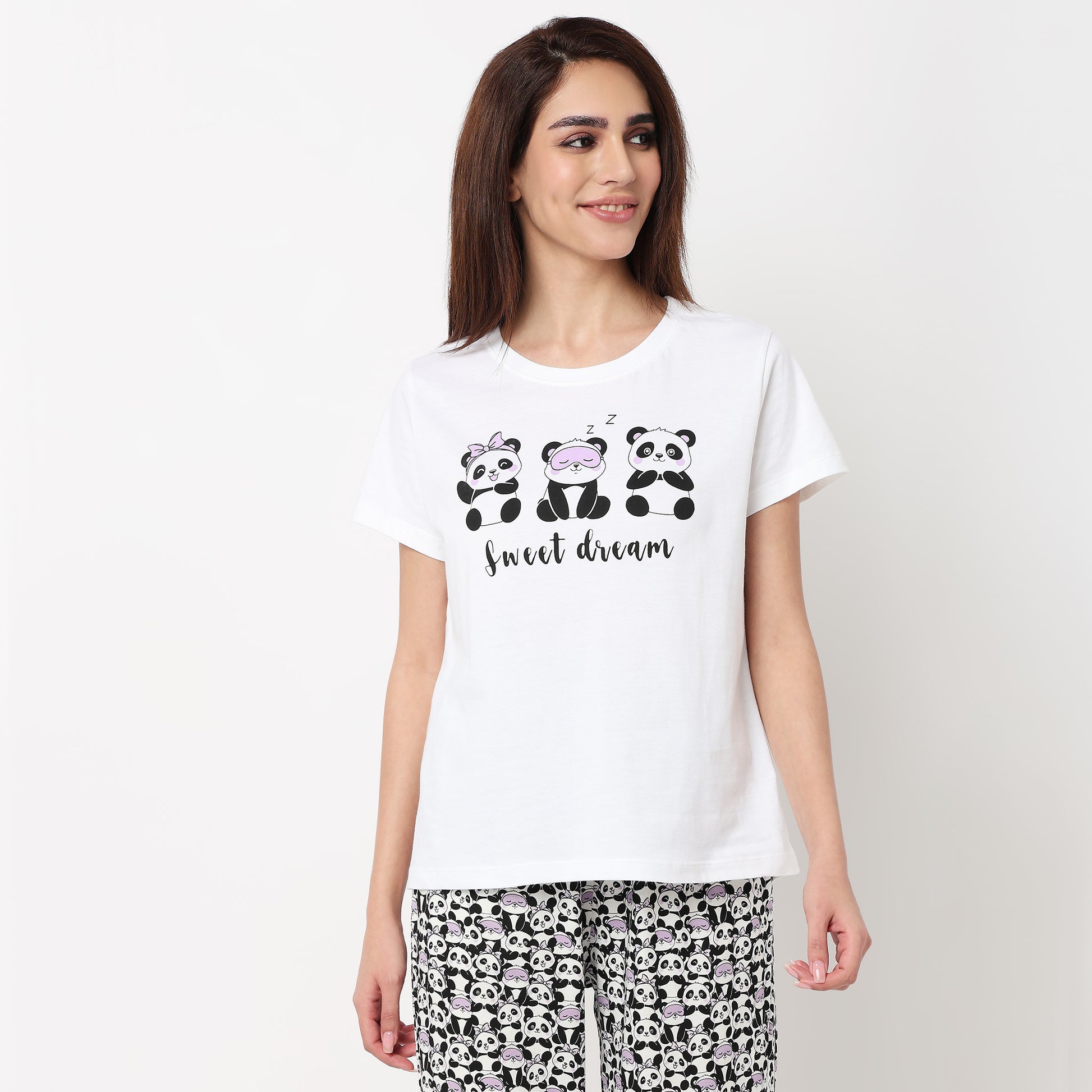Cotton Printed Lounge T-Shirt