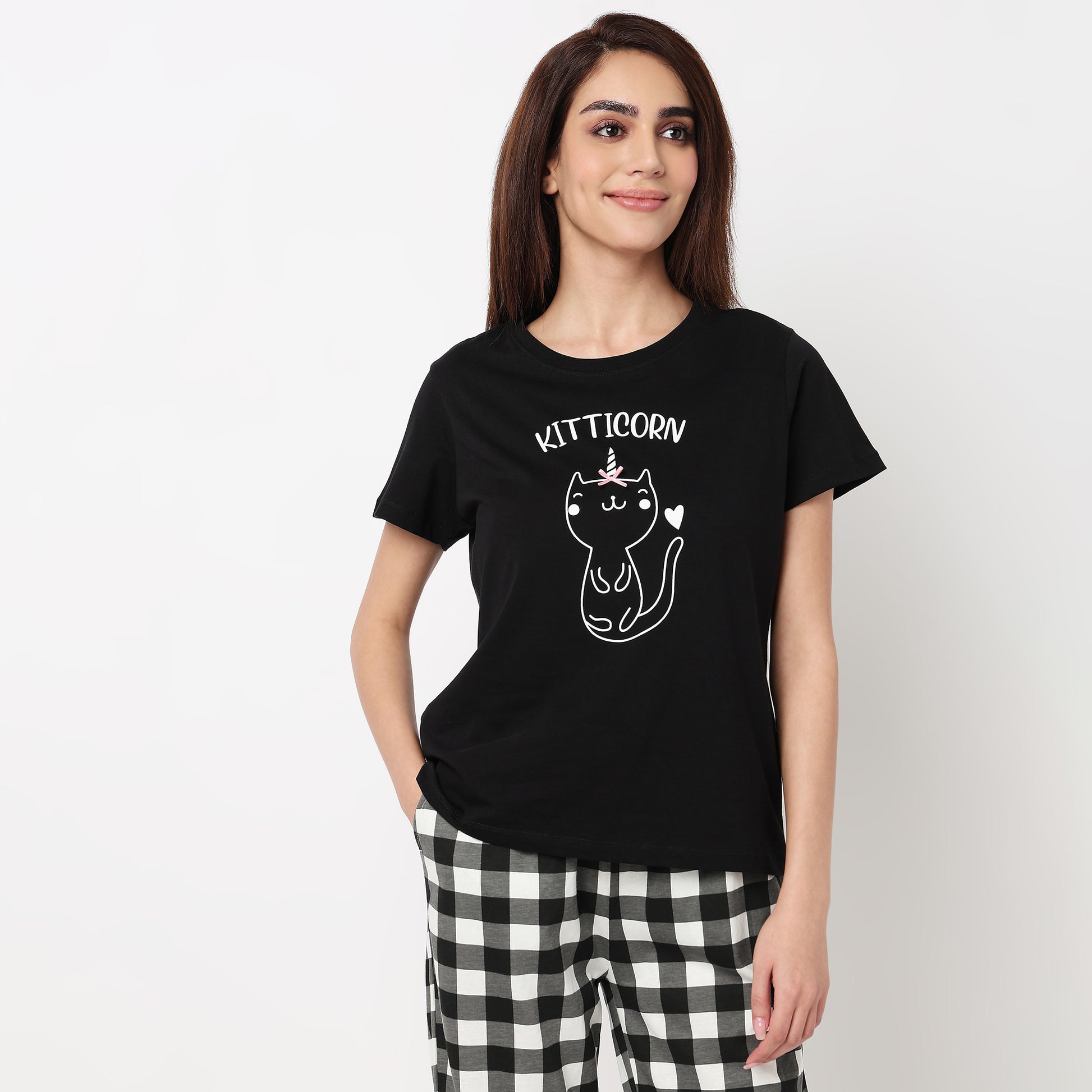 Cotton Printed Lounge T-Shirt