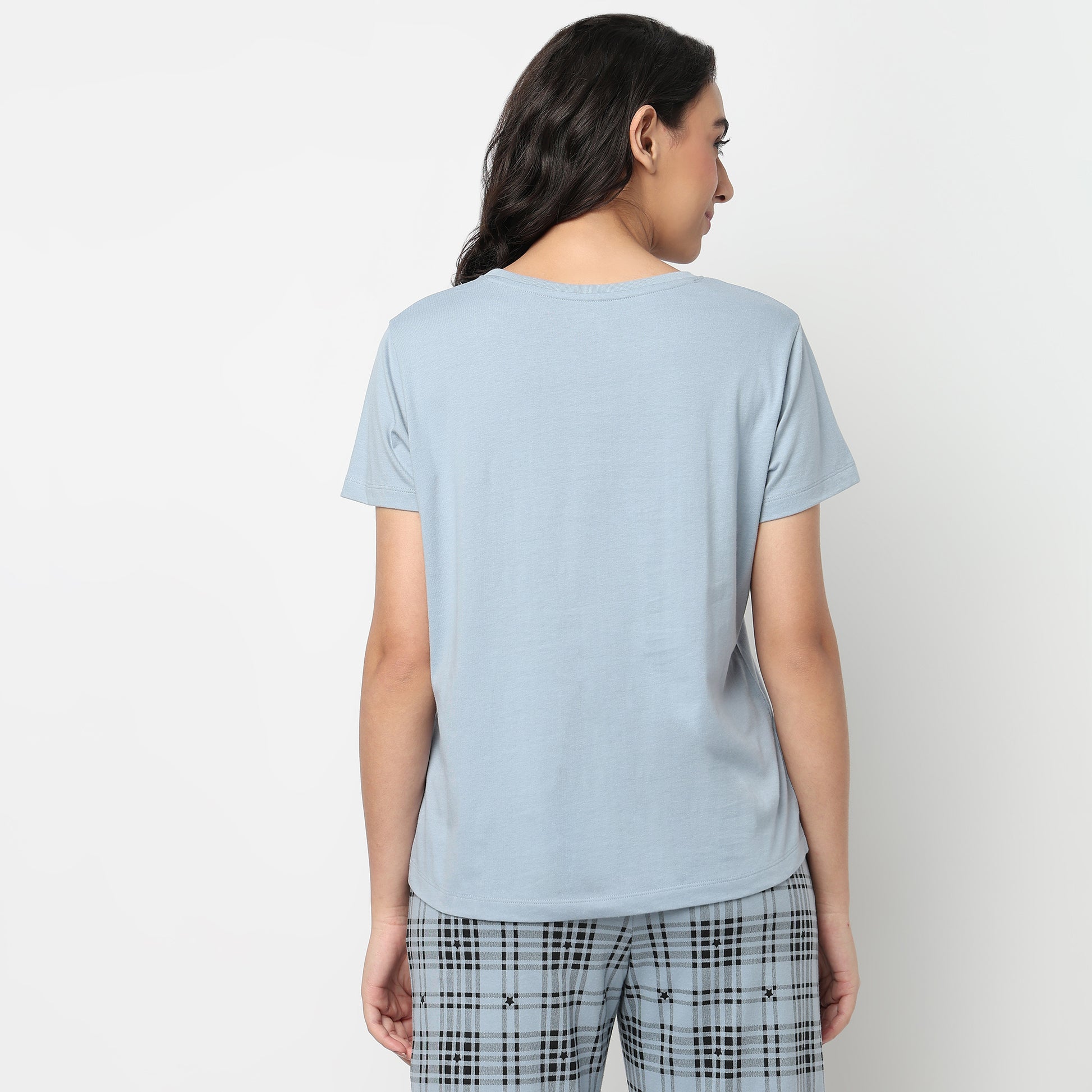 Knitted Printed Lounge T-Shirt