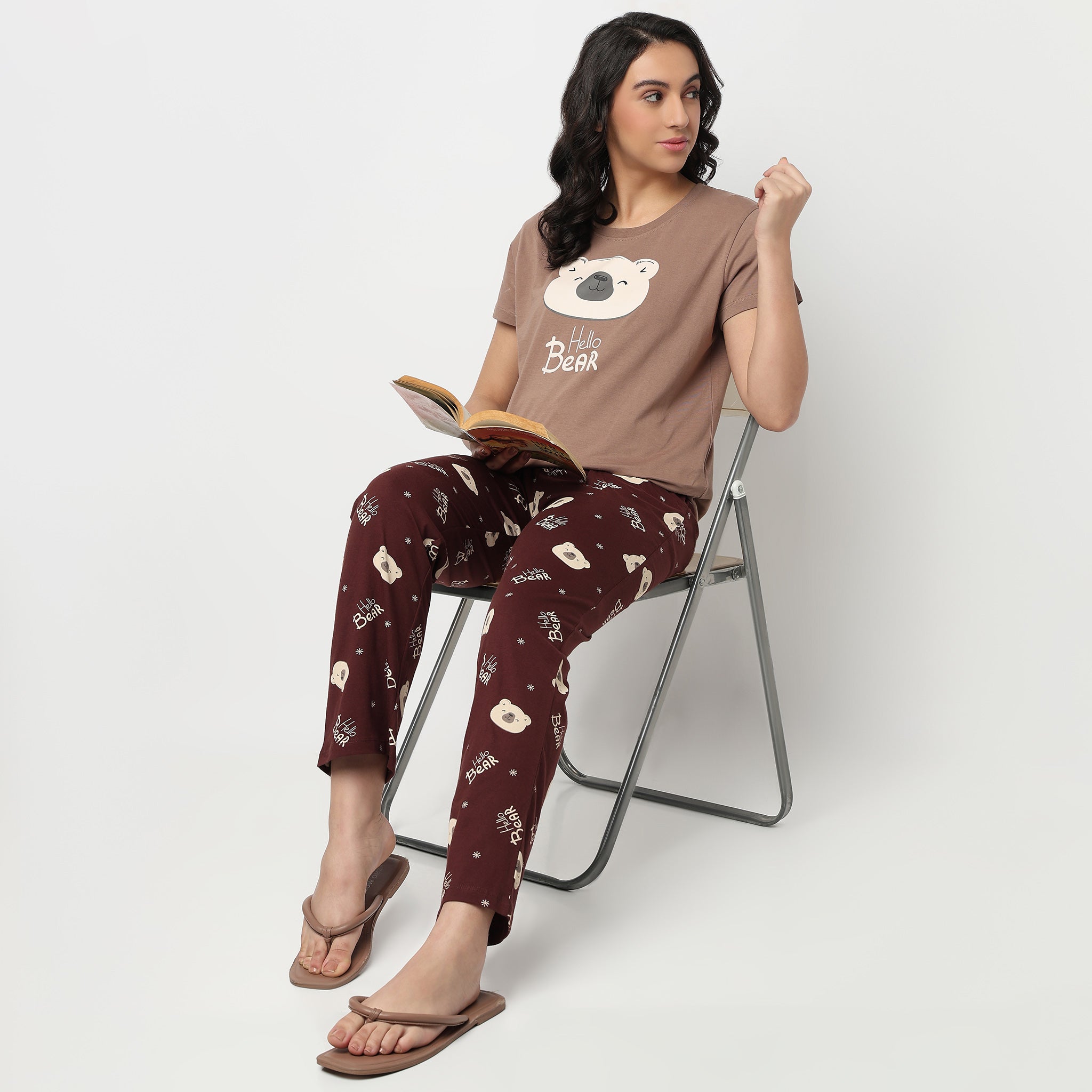 Knitted Printed Lounge T-Shirt