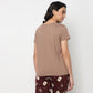 Knitted Printed Lounge T-Shirt