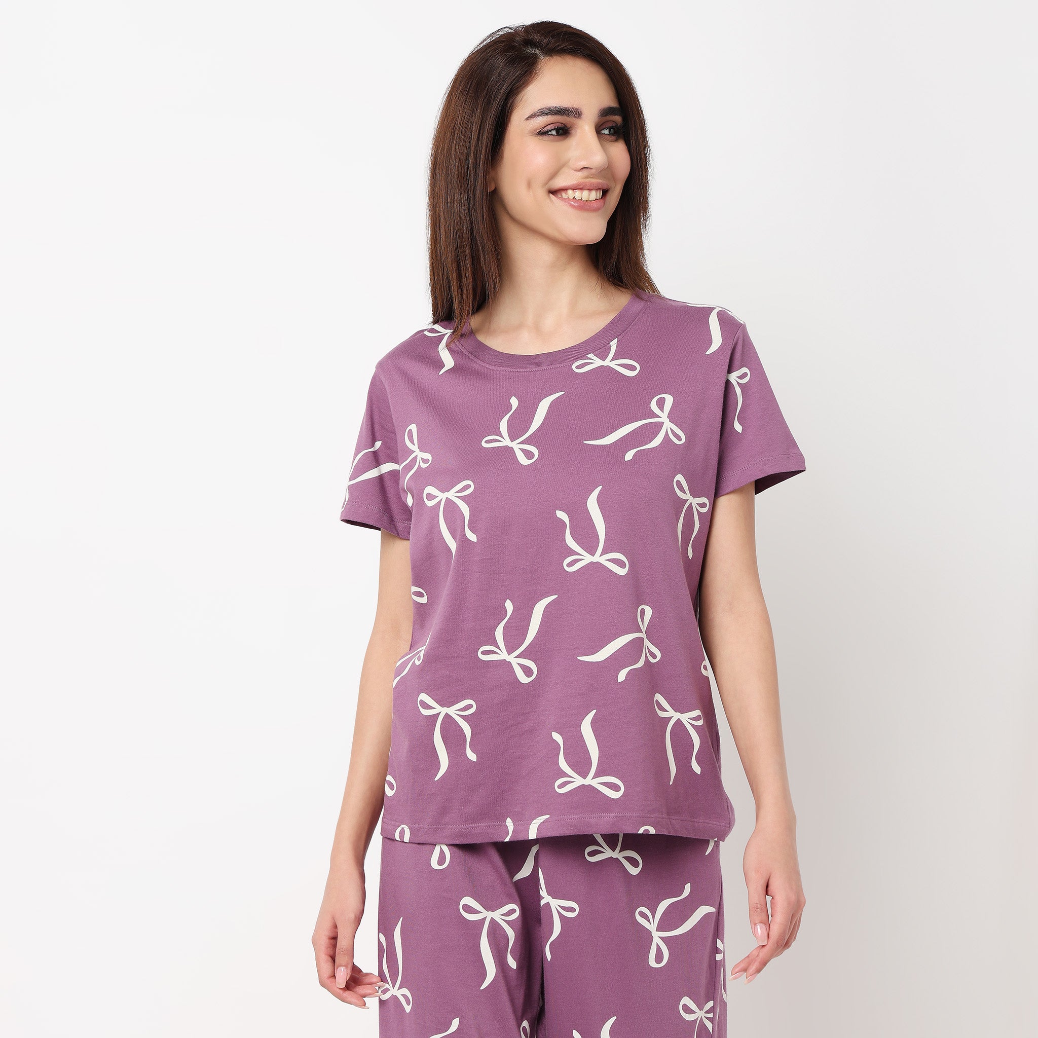 Cotton Printed Lounge T-Shirt