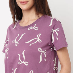 Cotton Printed Lounge T-Shirt