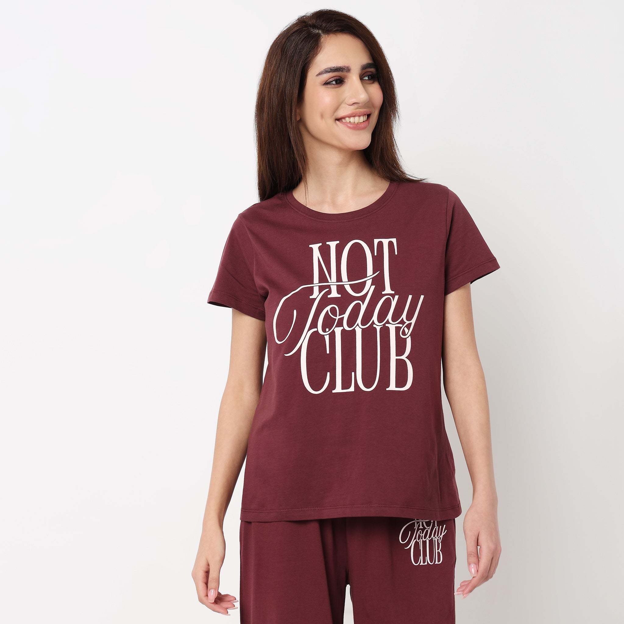 Cotton Printed Lounge T-Shirt