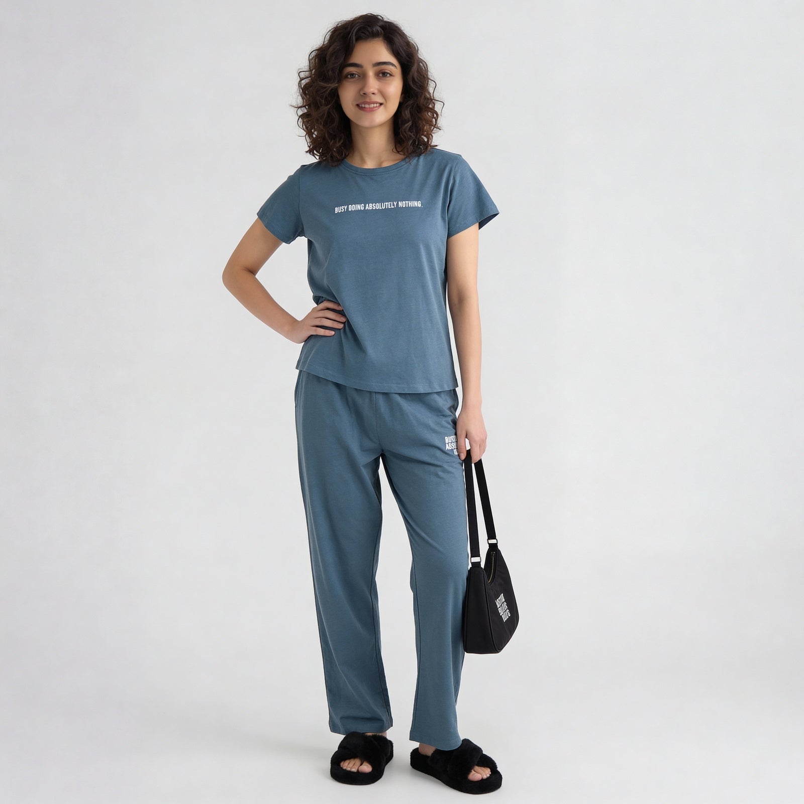 Cotton Printed Short Sleeve Sleepwear Top