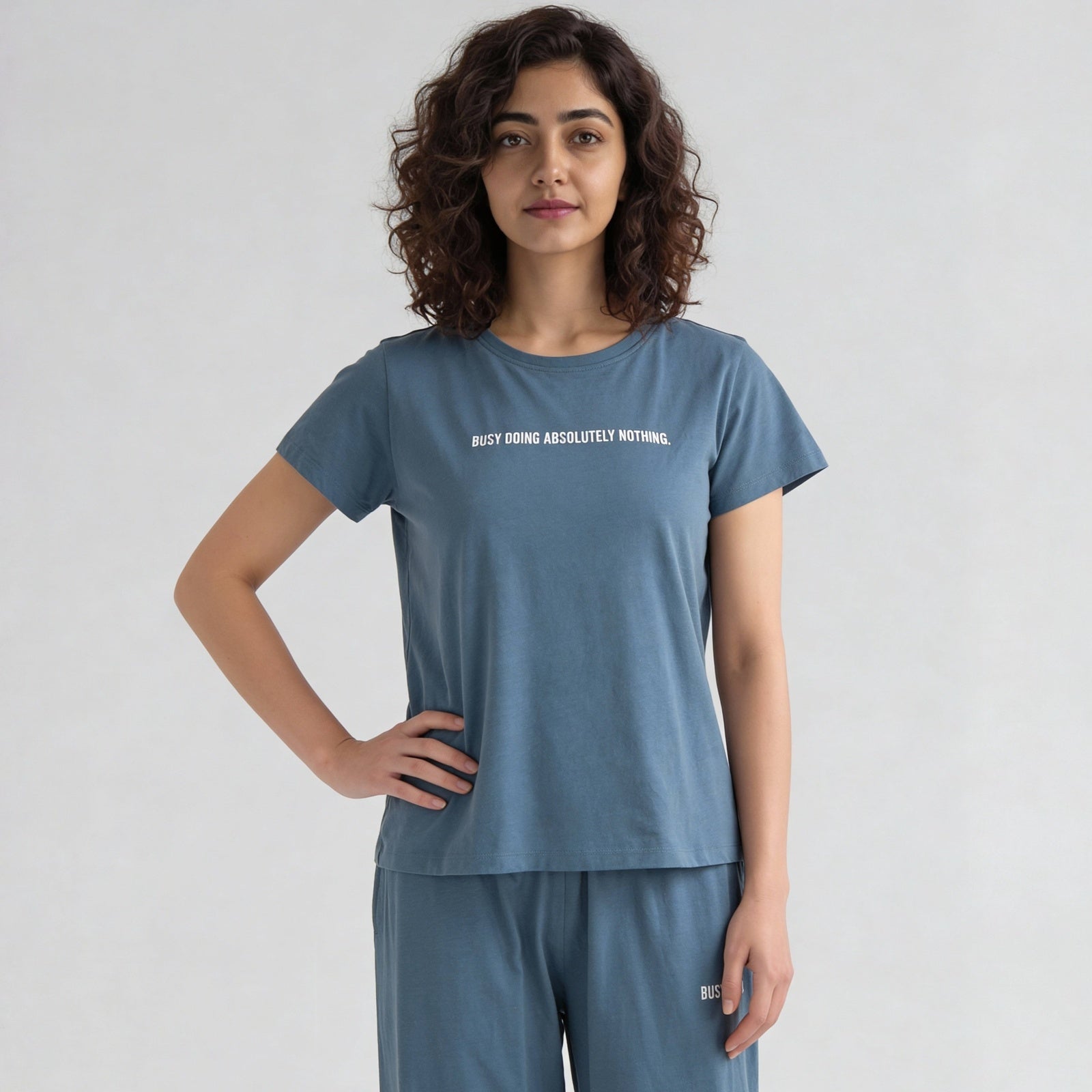 Cotton Printed Short Sleeve Sleepwear Top