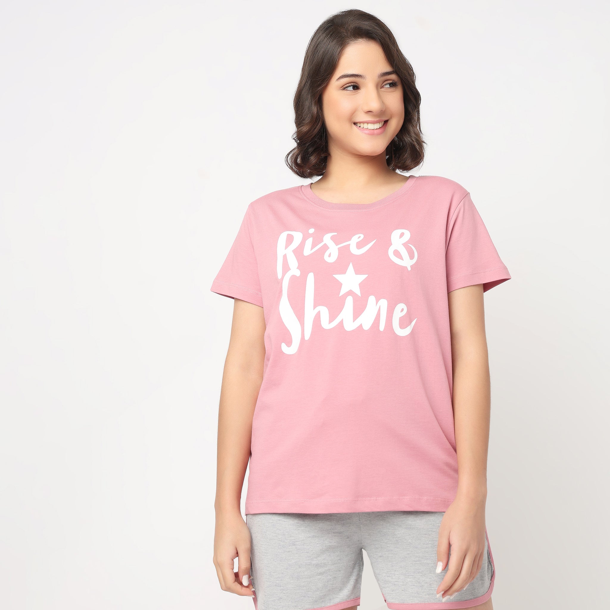 Cotton Printed Lounge T-Shirt