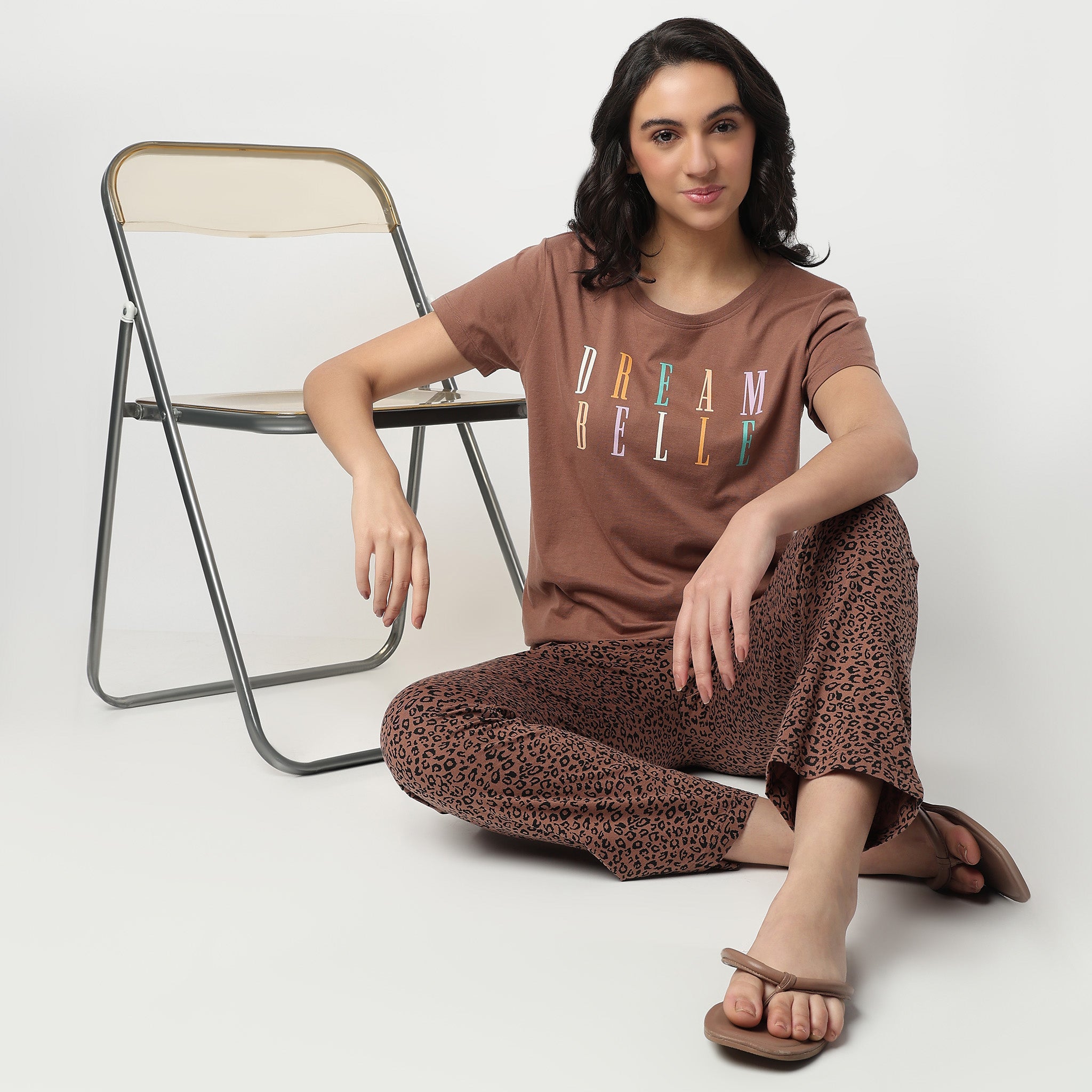 Knitted Printed Lounge T-Shirt