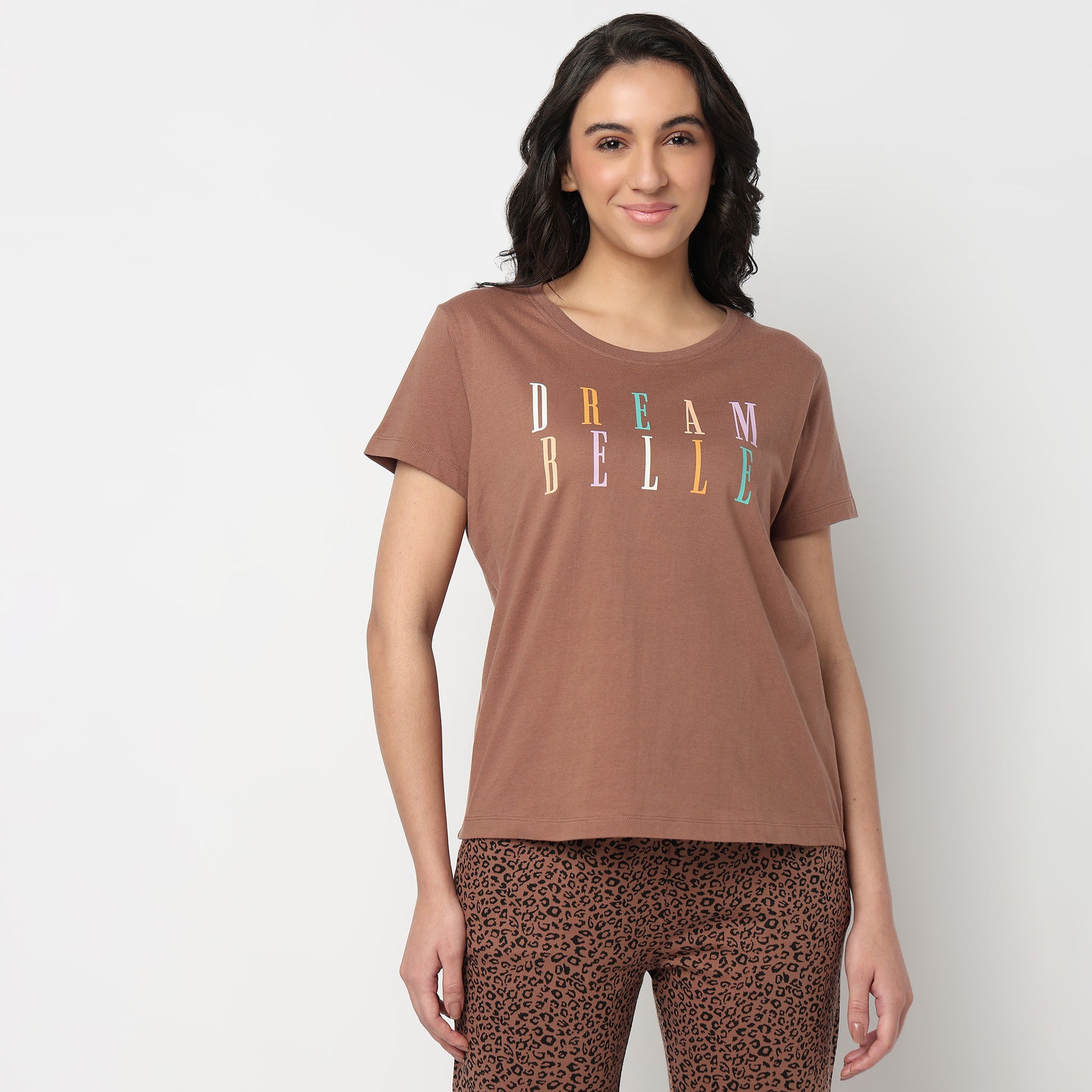 Knitted Printed Lounge T-Shirt