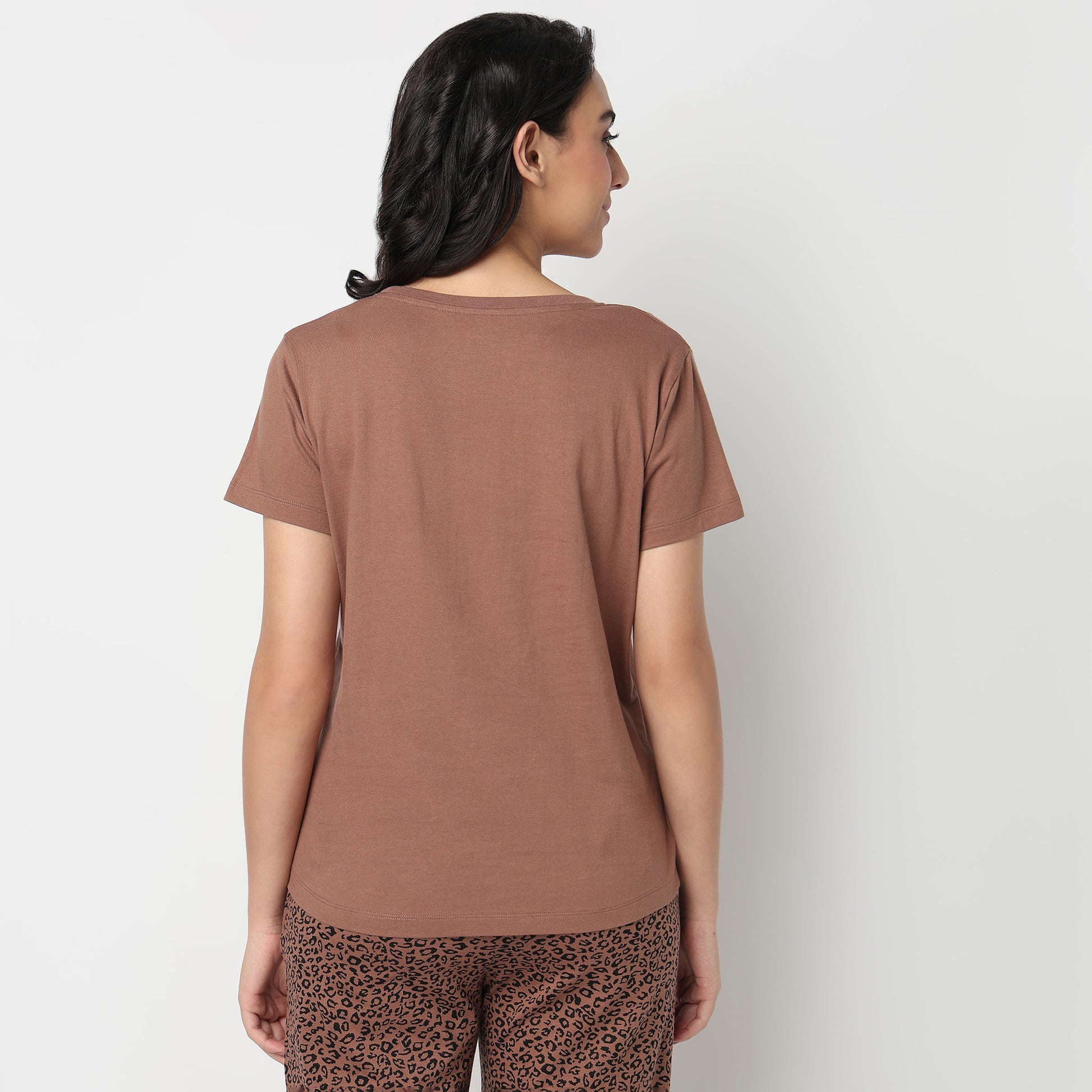 Knitted Printed Lounge T-Shirt