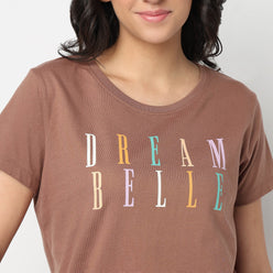 Knitted Printed Lounge T-Shirt