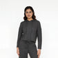 Ribbed Hooded Sweatshirt