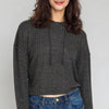 Ribbed Hooded Sweatshirt