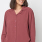 Solid Straight Lounge Shirt