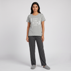 Cotton Embroidered Lounge T-Shirt