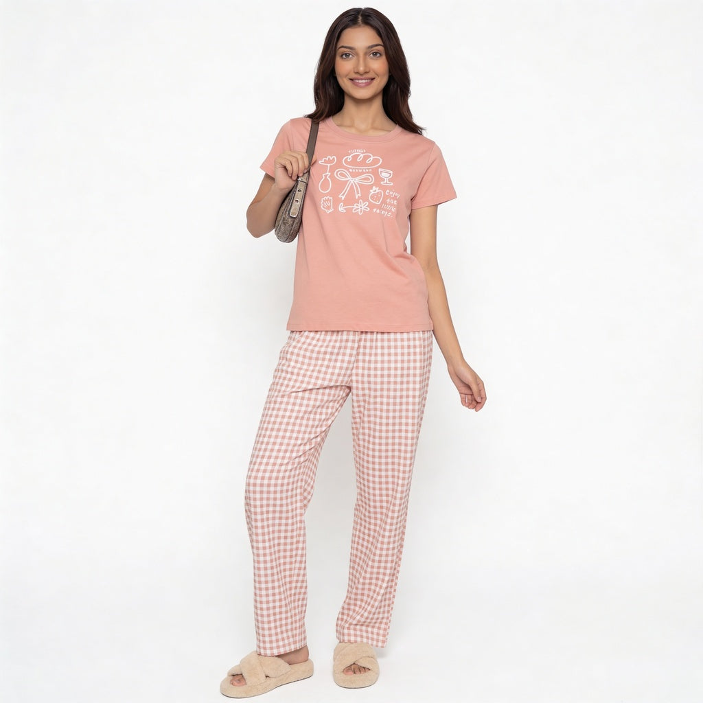 Cotton Printed Lounge T-Shirt