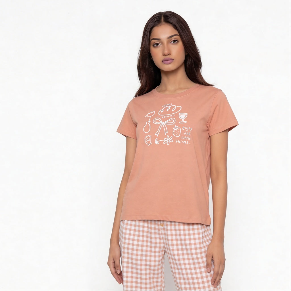 Cotton Printed Lounge T-Shirt
