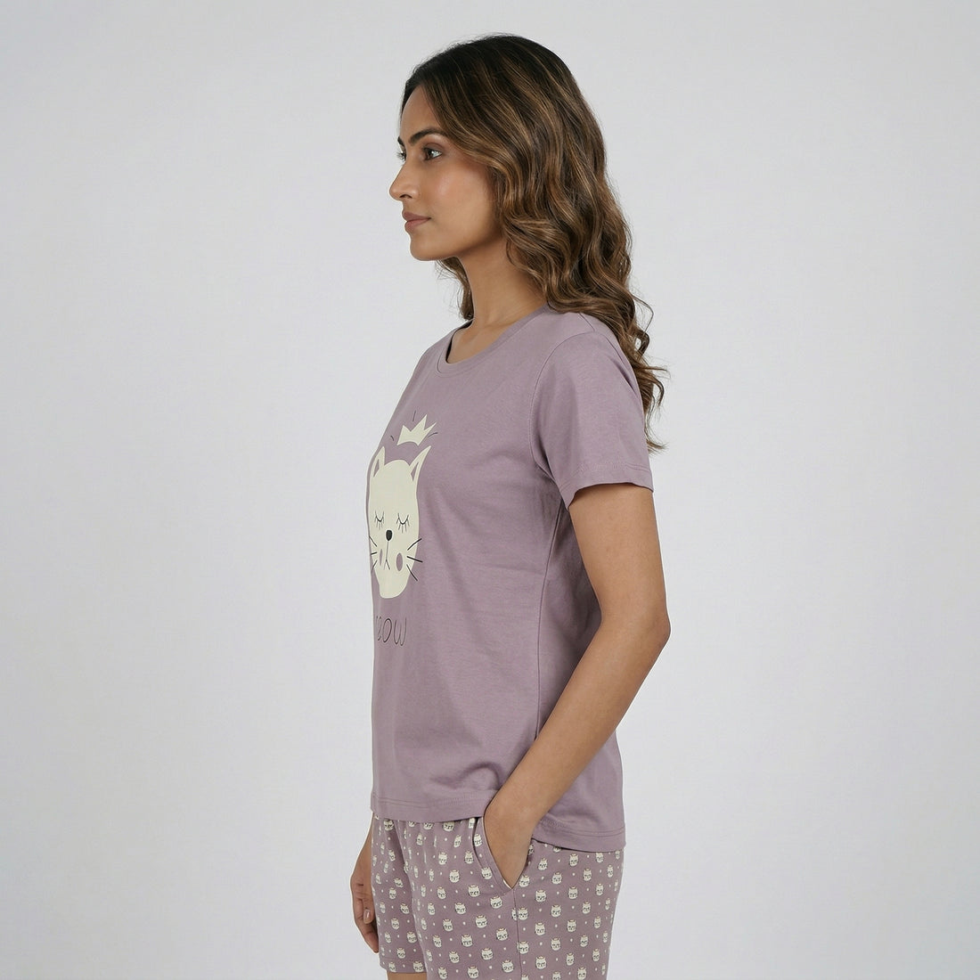 Cotton Printed Lounge T-Shirt